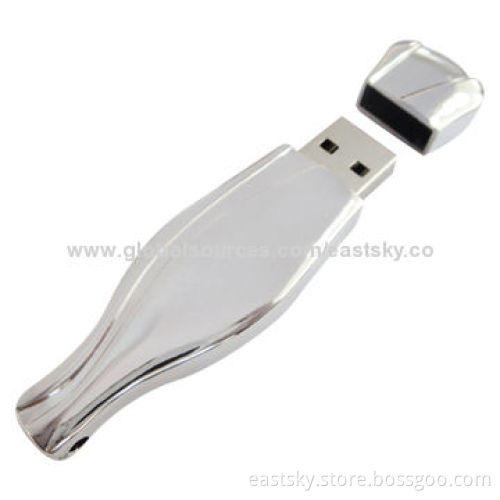 Promotional Metal Thumb Drive, 64MB to 32GB Memory Capacity, Personalized Logo Available